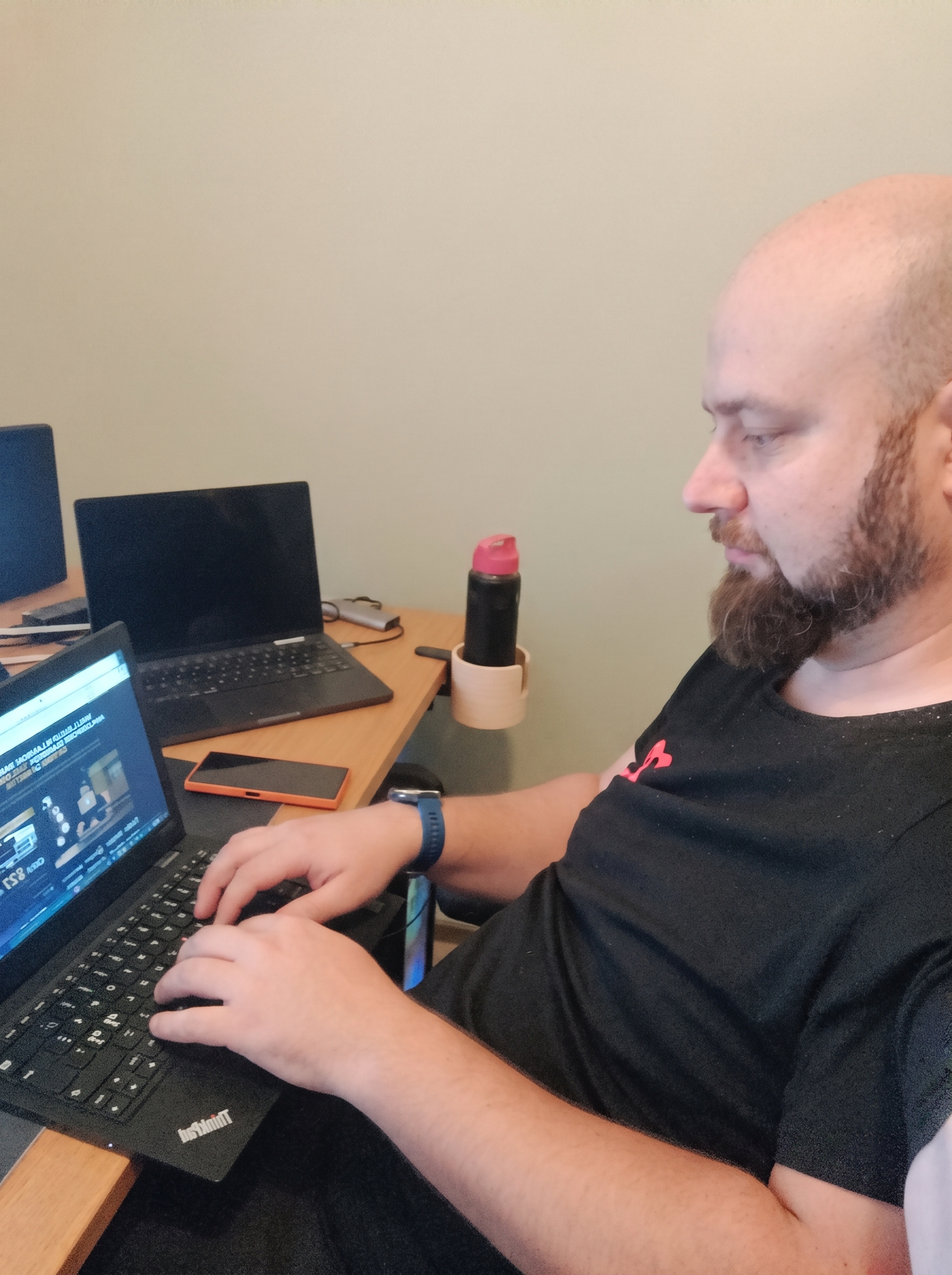 Same desk, same laptop, a different attempt